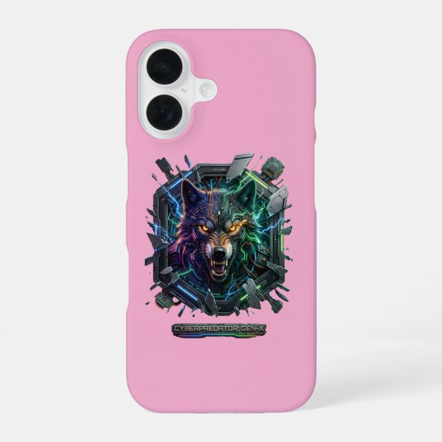 Neuer futuristischer Roboter-Prädator  iPhone 16 Hülle (Rückseite)