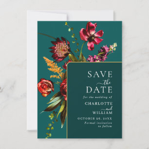 Neuer Garten Blumen Hochzeit QR-Code Save The Date