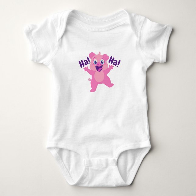 Neuer Geborener Baby Jersey Bodysuit Strampler (Vorderseite)