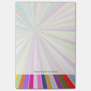 Neuer gestreifter Hintergrund Post-it Klebezettel