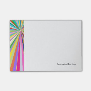 Neuer gestreifter Hintergrund Post-it Klebezettel