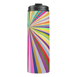 Neuer gestreifter Hintergrund Thermosbecher