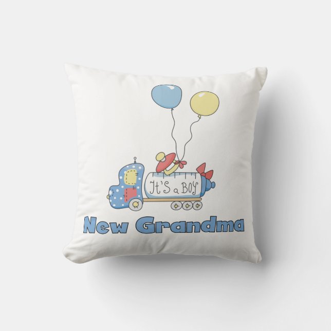 Neuer Großmutter-LKW ist es ein Jungen-Geschenke Kissen (Vorderseite)