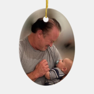 Neuer Großvater Doppelseitiges Porzellan Urlaub Keramik Ornament