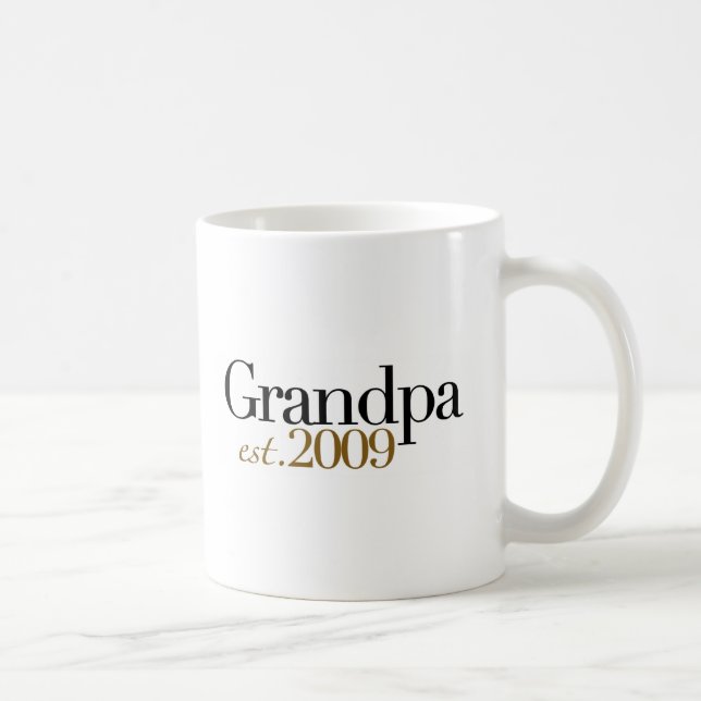 Neuer Großvater Est 2009 Tasse (Rechts)