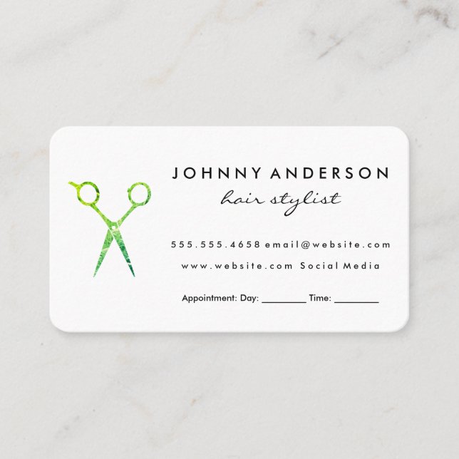 Neuer Grüne Schere - Ernennung II Terminkarte (Vorderseite)