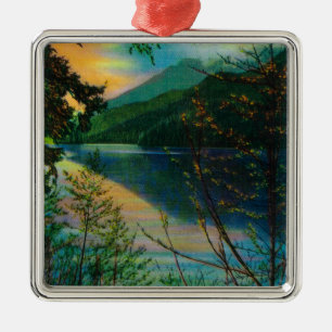 Neuer Hafen Angeles, WA See-Sutherlands Silbernes Ornament