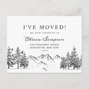 Neuer Hahn der Woods Moving Ankündigung Postkarte