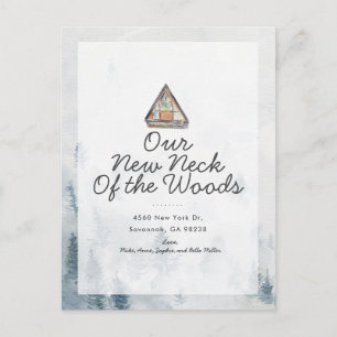 Neuer Hahn der Woods Moving Ankündigung Postkarte