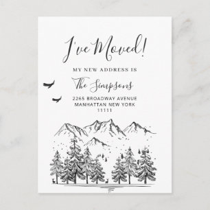 Neuer Hahn der Woods Moving Ankündigung Postkarte