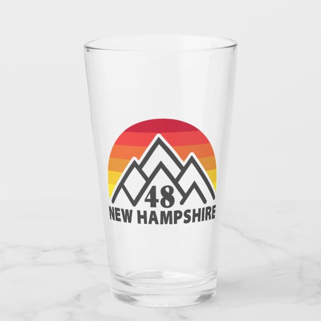 Neuer Hampshire 48 Retro-Berg Glas (Vorderseite)
