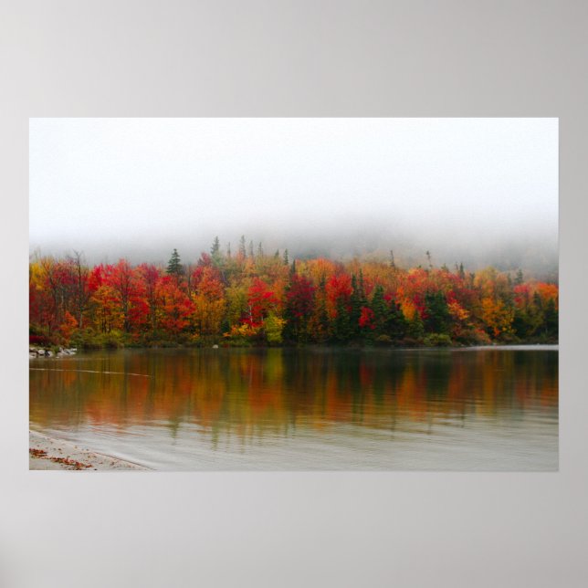 neuer hampshire fall foliage echo lake poster (Vorne)