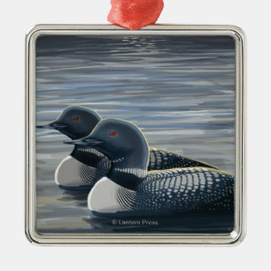 Neuer HampshireCommon Loon Ornament Aus Metall