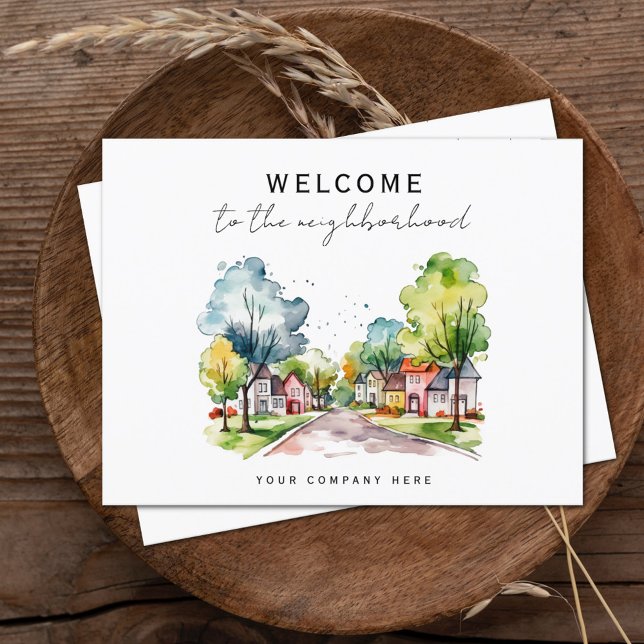Neuer Hausbesitzer Willkommen im Nachbarschaftsrei Postkarte (Von Creator hochgeladen)