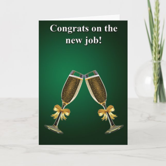 Neuer Job! Karte (Vorderseite)