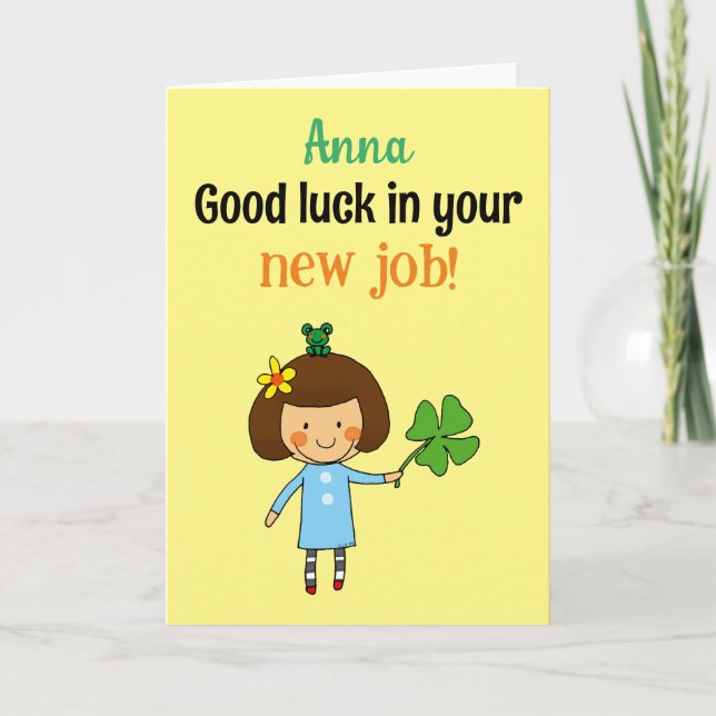 neuer Job (NAME) Karte (Vorderseite)