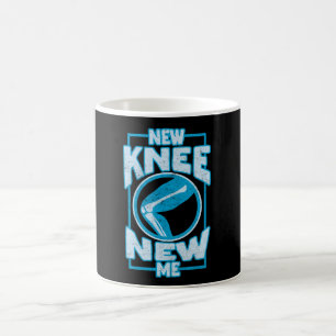 Neuer Knie-Knie-Ersatz Kaffeetasse