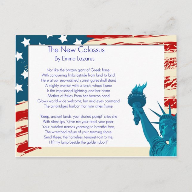 Neuer Kolossus Postkarte (Vorderseite)
