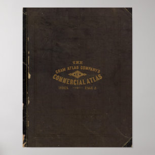 Neuer kommerzieller Atlas, Vereinigte Staaten Poster