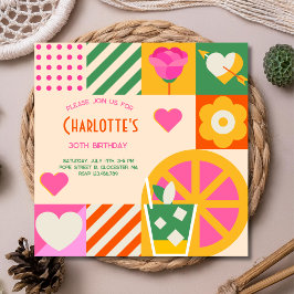 Neuer kubanischer Erwachsener zum Geburtstag Einladung