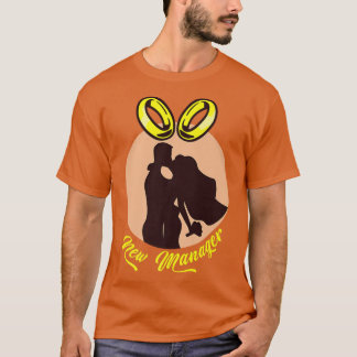Neuer Manager Rings Bririage Bridesmaid Maid O T-Shirt