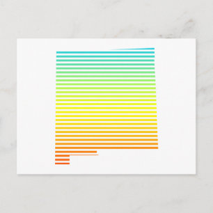 neuer mexico chill fade postkarte