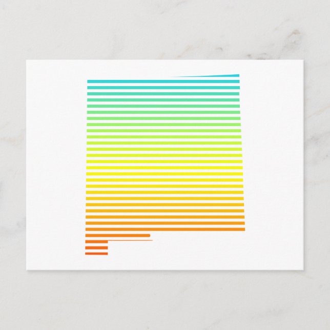 neuer mexico chill fade postkarte (Vorderseite)