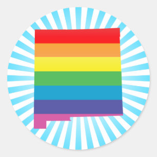 neuer mexico-Stolz. Runder Aufkleber