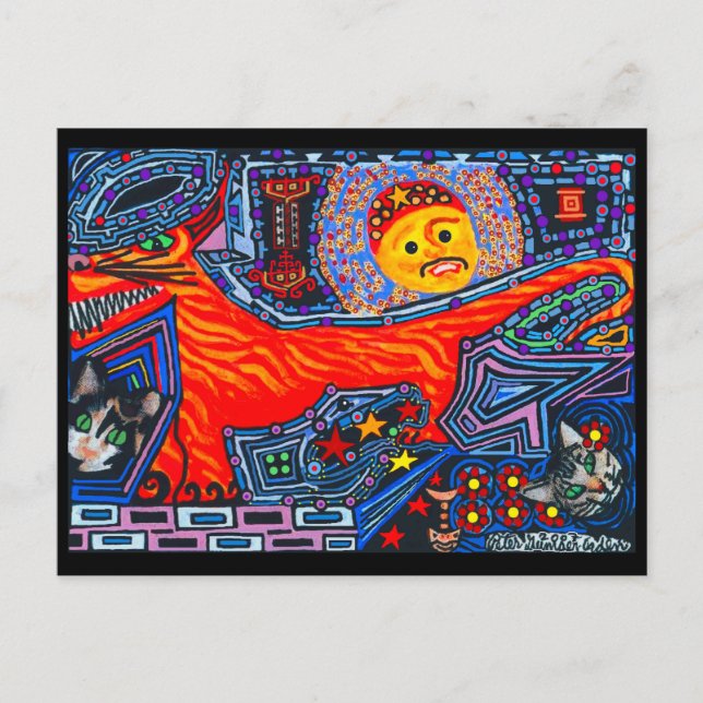 Neuer mexikanischer Hund und Katze Postkarte (Vorderseite)