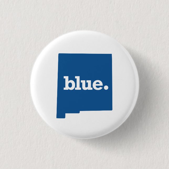 NEUER MEXIKO-BLAU-STAAT BUTTON (Vorderseite)