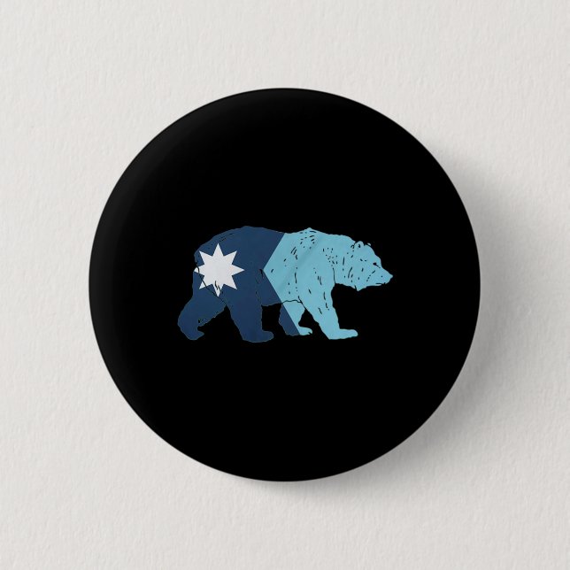 Neuer Minnesota-State-Flaggenträger  Button (Vorderseite)