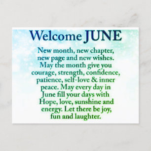 Neuer Monat Postkarte