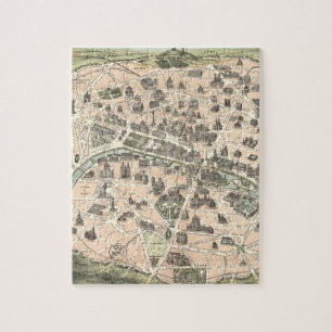 Neuer Monumentalplan von Paris Puzzle