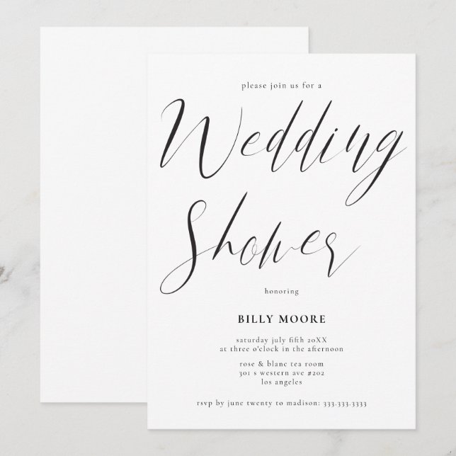 Neuer neutraler Polterabend für das Skriptgeschlec Einladung (Vorne/Hinten)