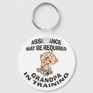 Neuer Opa in Ausbildung Geschenk Schlüsselanhänger