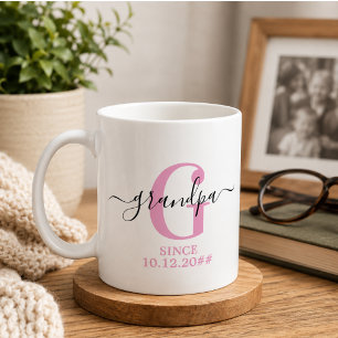 Neuer Opa und Opa-Monogramm Kaffeetasse