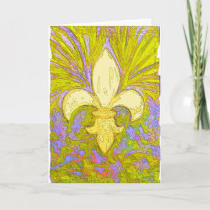 Neuer OrleansWild Fleur de Leis Karte