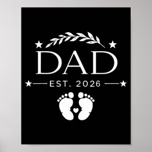 Neuer Papa ca. 2026 Vatertag erster Papa Poster