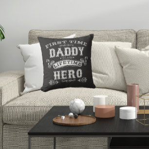 Neuer Papa Erstes Mal Daddy Lebenslanger Held Kissen