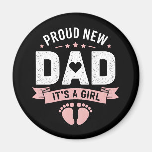 Neuer Papa Es ist ein Mädchen Magnet