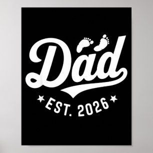 Neuer Papa est 2026 Vatertag erster Papa Poster
