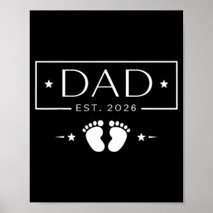 Neuer Papa est 2026 Vatertag erster Papa Poster