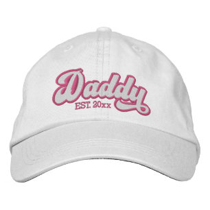 Neuer Papa etabliert Personalisiert Bestickte Baseballkappe