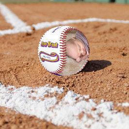 Neuer Papa in Retro Pop Colors Baseball