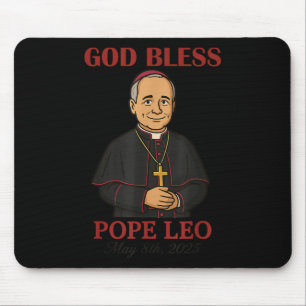 Neuer Papst 2025 Gott segne Papst Leo Xiv 8. Mai 2 Mousepad