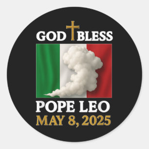 Neuer Papst Leo, Italiener Papst Leo 2025 Runder Aufkleber