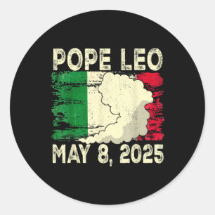 Neuer Papst Leo, Italiener Papst Leo 2025 Runder Aufkleber