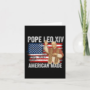 Neuer Papst Leo Xiv 2025Amerikanische Made Karte