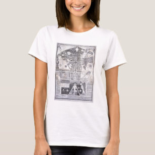 Neuer Plan der Stadt, des Schlosses und der Gärte T-Shirt