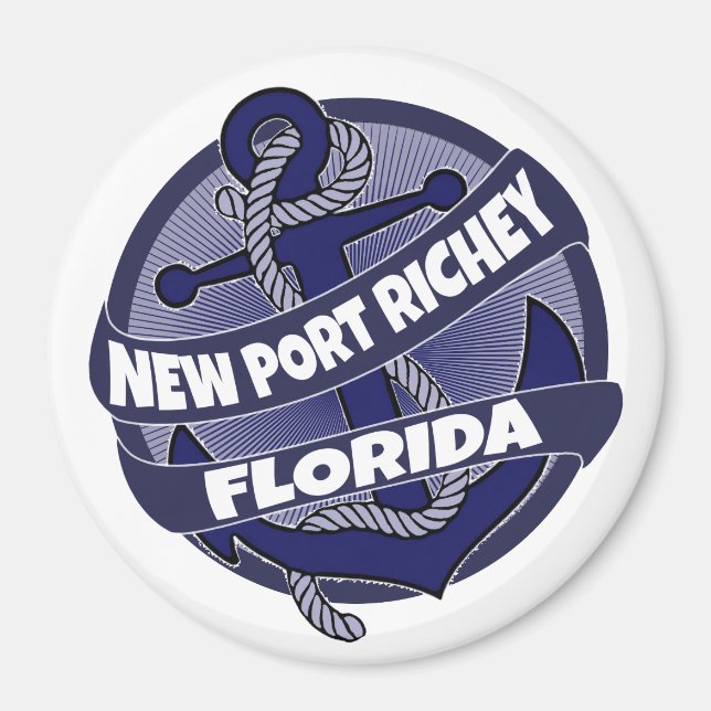 Neuer Port Richey Florida Ankerdrehmagnet Magnet (Vorne)